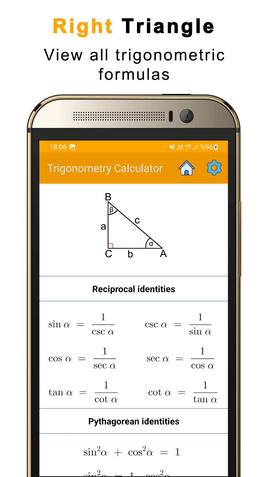 Trigonometry Calculator Solver screenshot